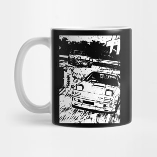 JDM Japanese Drift Racer Drifting Car Anime Manga Eurobeat Intensifies Aesthetic #7 Mug